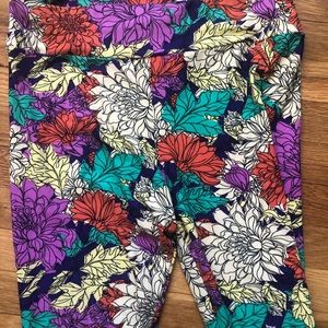 LulaRoe TC floral leggings